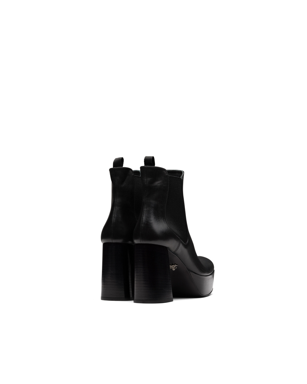 Prada Læder Platformy Booties Černé | 947538EIT