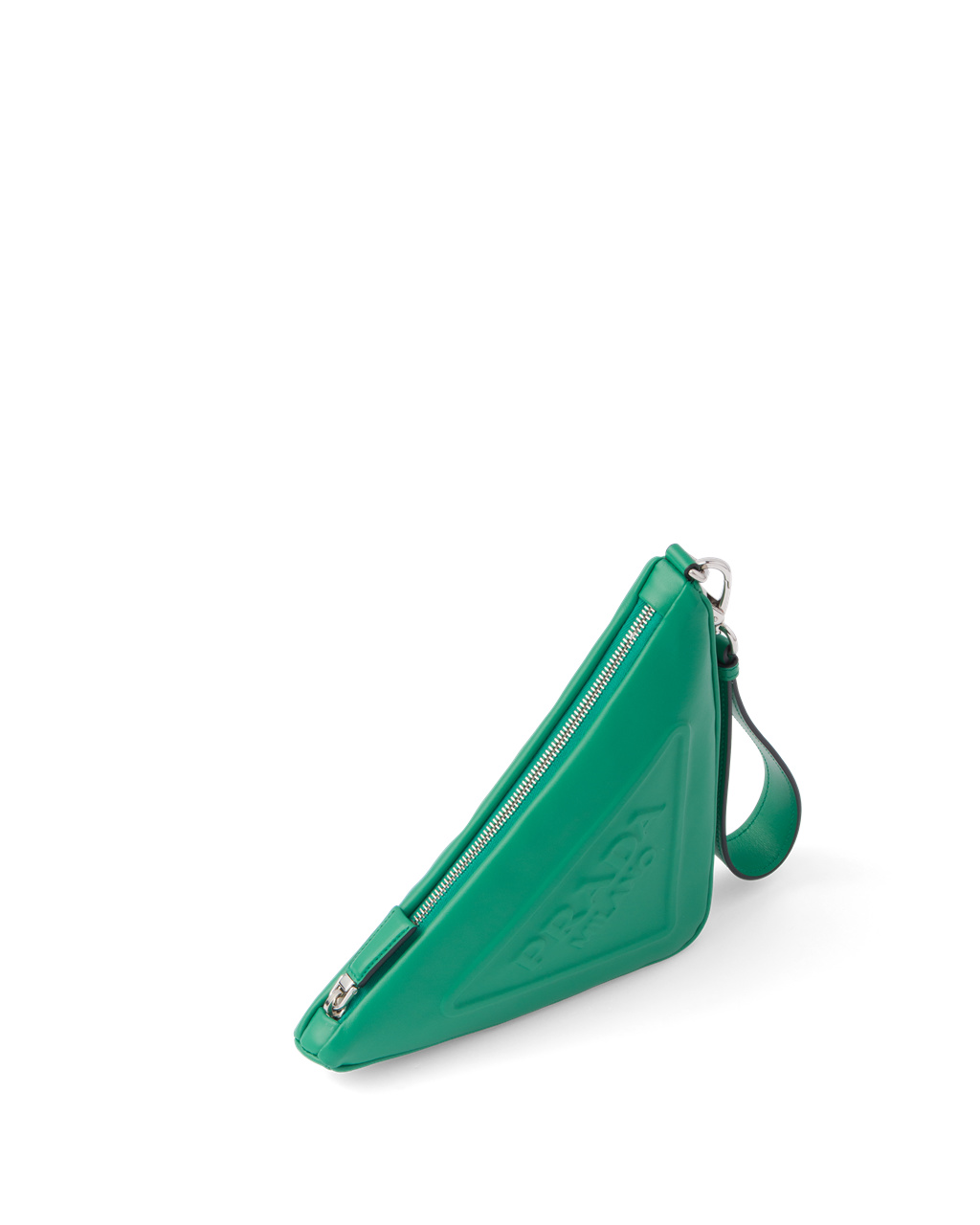 Prada Læder Prada Triangle Pouch Mango | 064135ADN