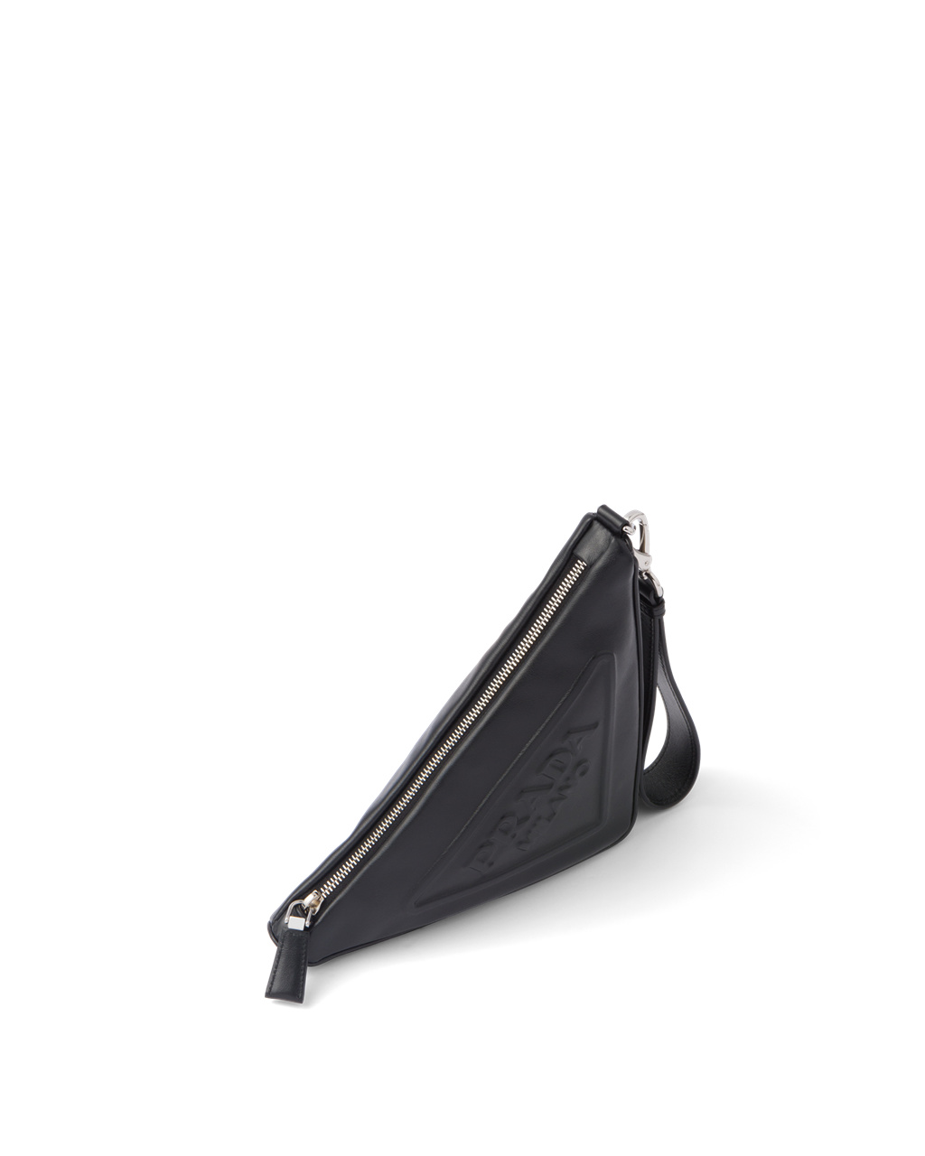 Prada Læder Prada Triangle Pouch Černé | 821739PES