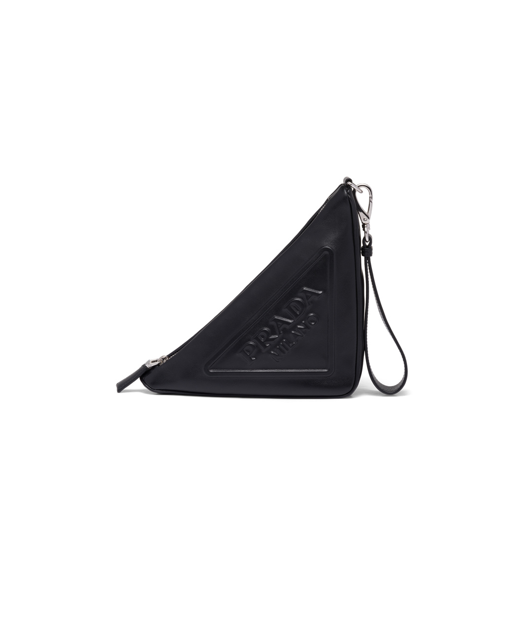 Prada Læder Prada Triangle Pouch Černé | 821739PES