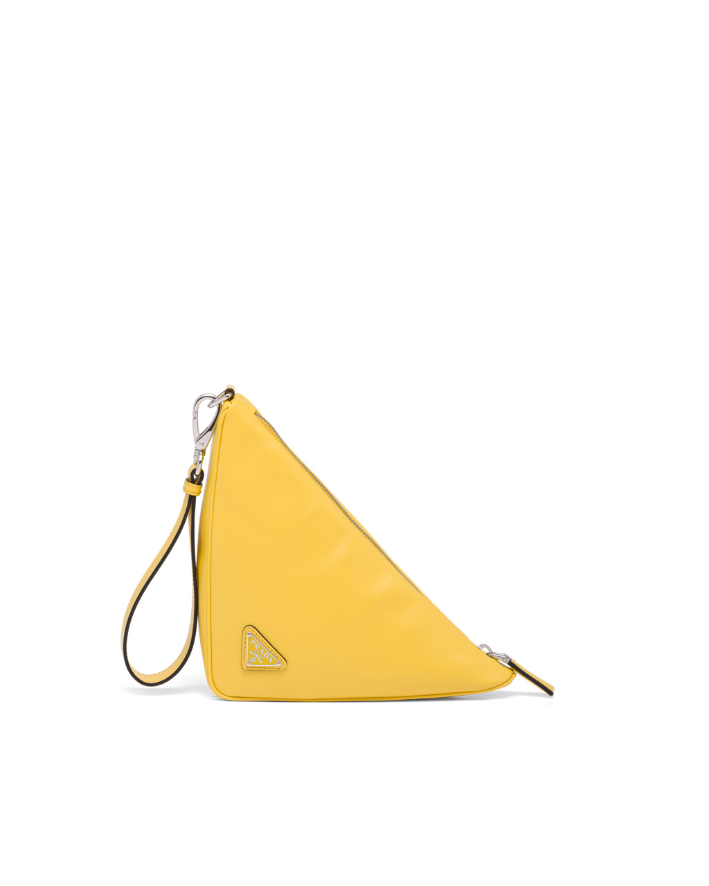 Prada Læder Prada Triangle Pouch Žluté | 823567MZN