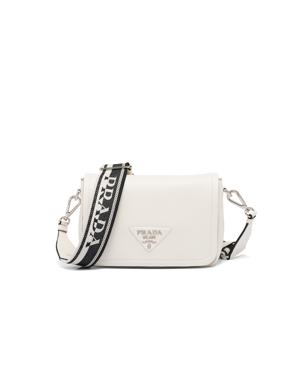 Prada Læder Shoulder Bag Bílé | 401637UDT