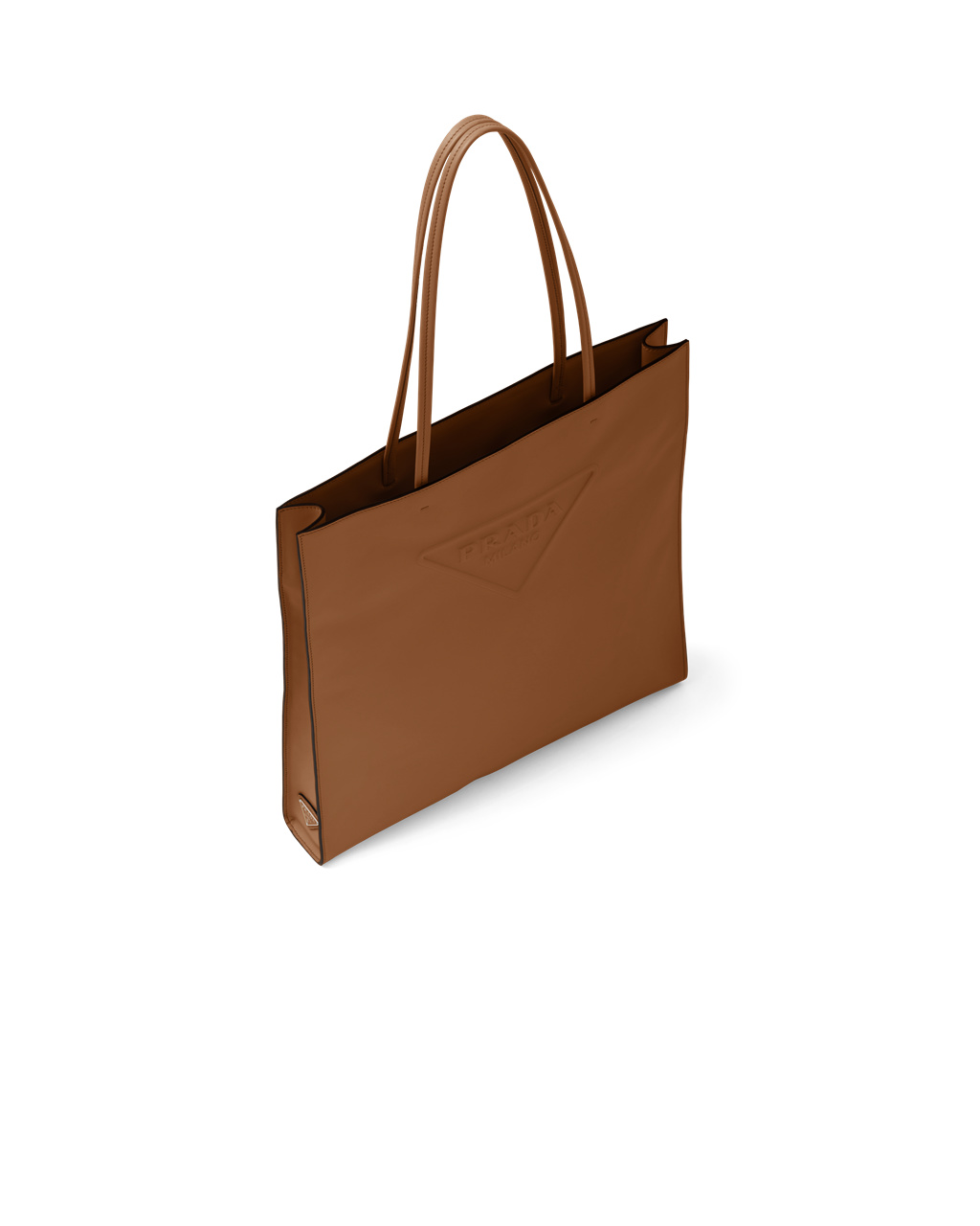 Prada Læder Tote Bag Cognac | 950783ORP