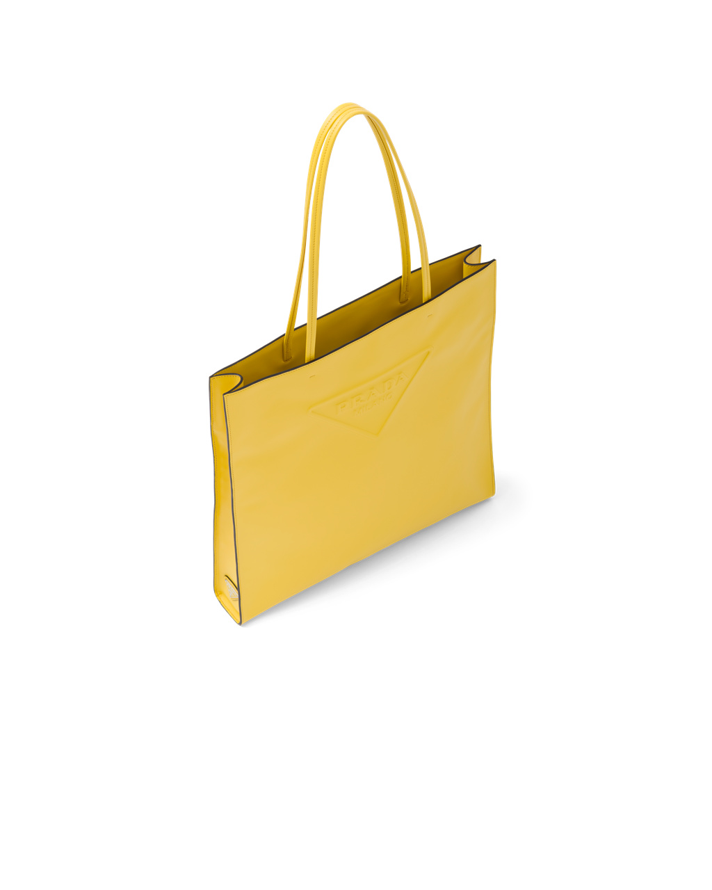 Prada Læder Tote Bag Žluté | 489507WPK