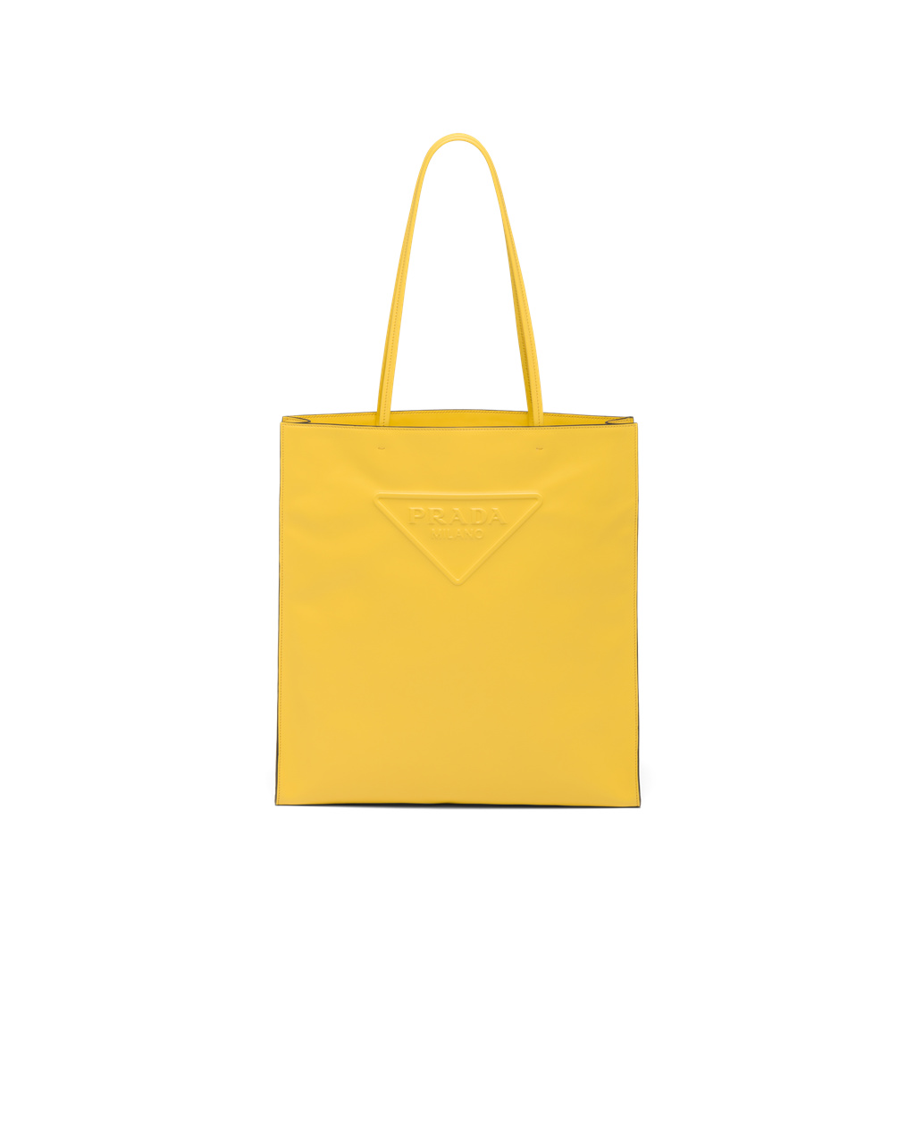 Prada Læder Tote Bag Žluté | 489507WPK