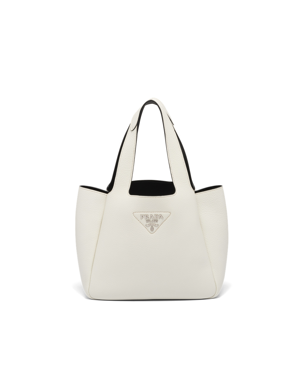 Prada Læder Tote Bílé | 456780OGB