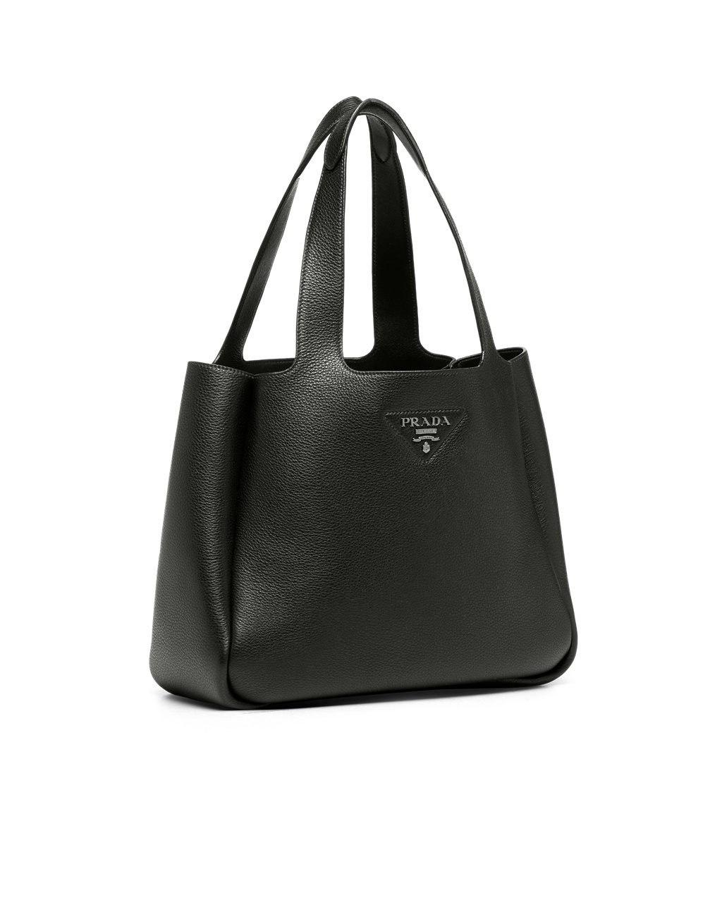 Prada Læder Tote Černé | 736802SFR