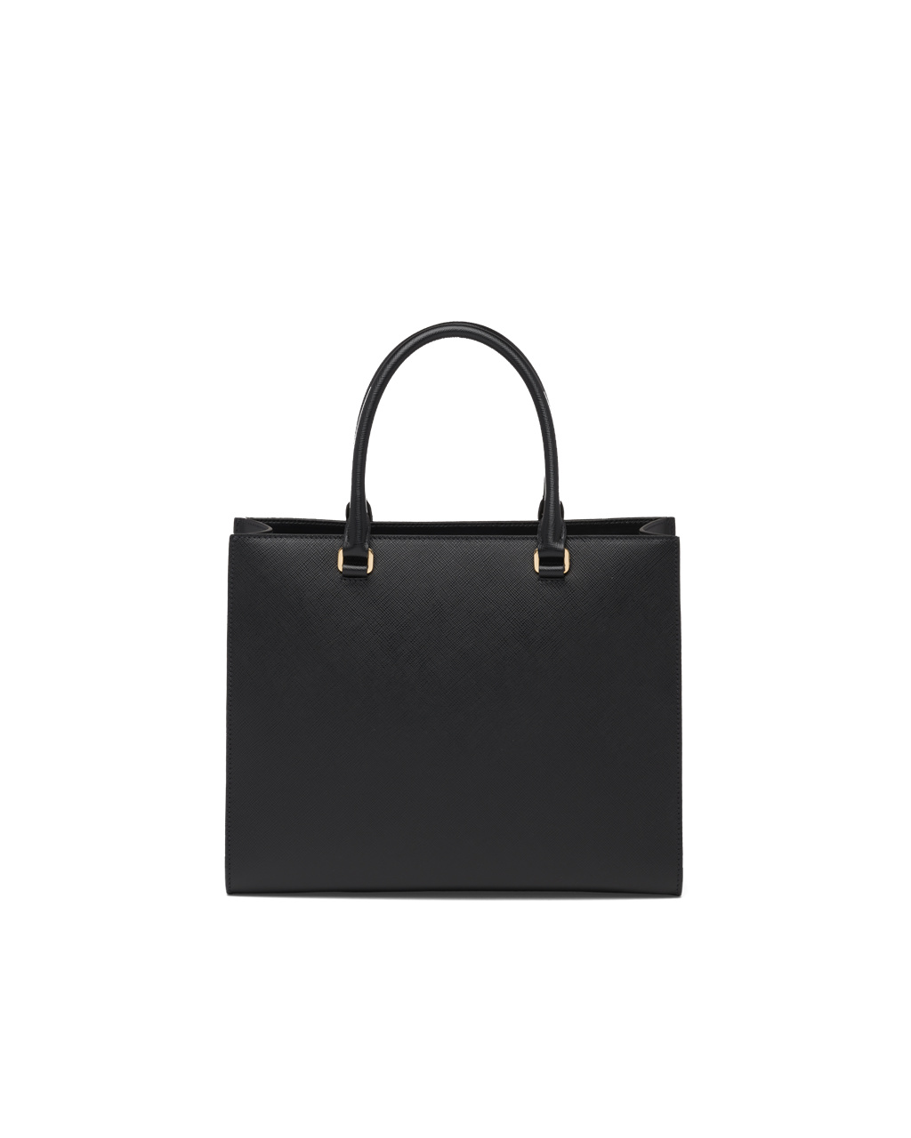 Prada Medium Saffiano Læder Handbag Černé | 203451HMY