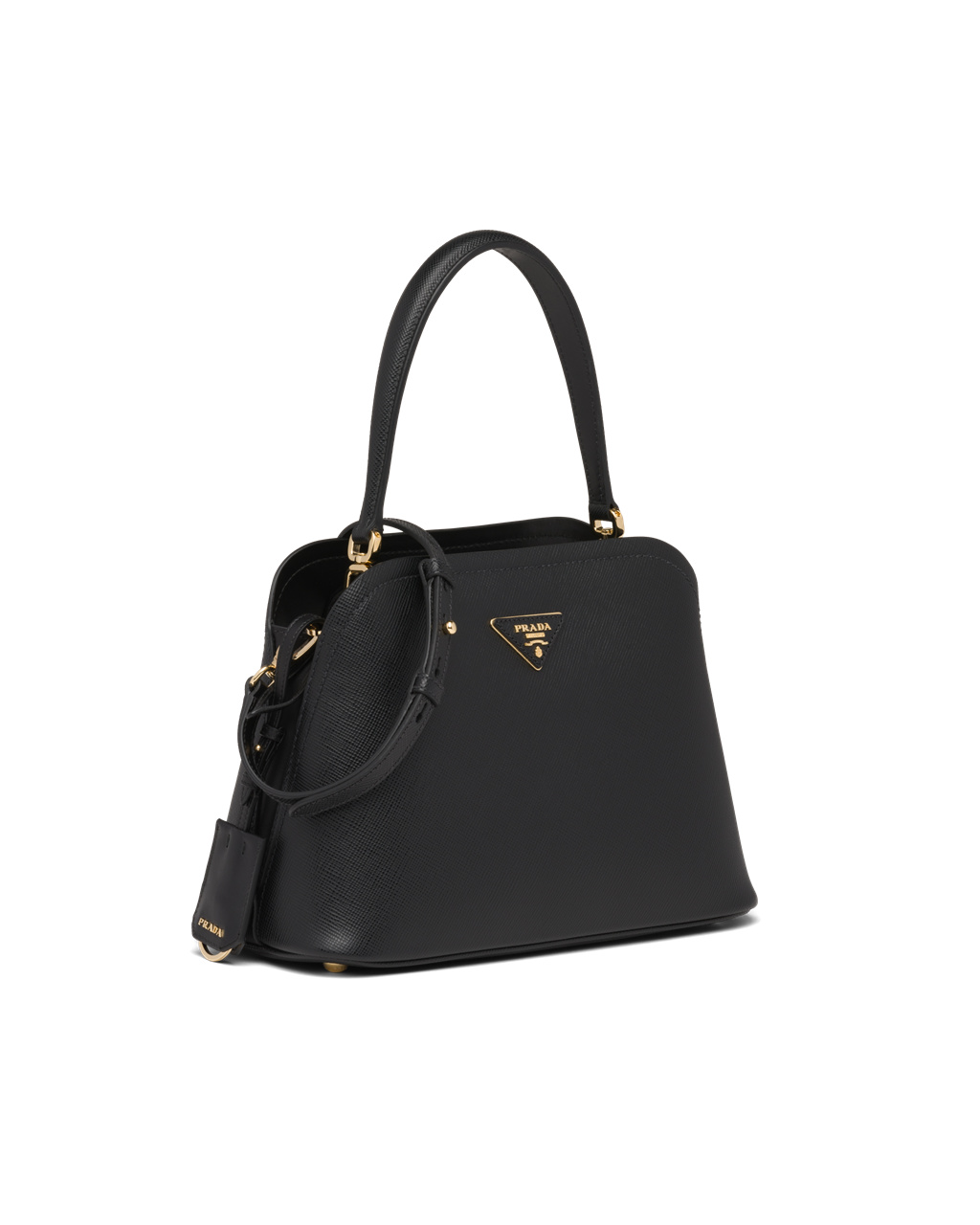 Prada Medium Saffiano Læder Prada Matinée Bag Černé | 413590CUE