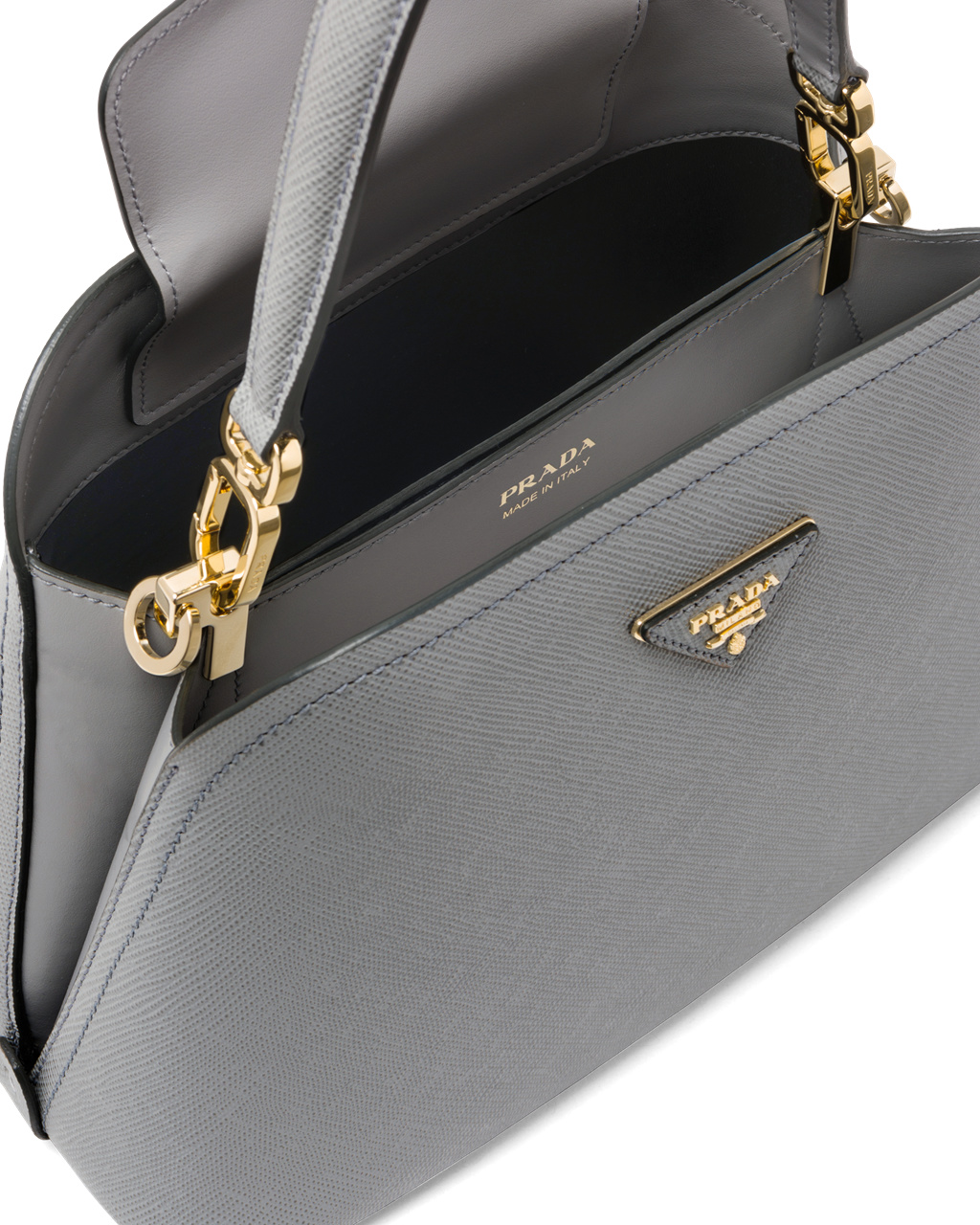 Prada Medium Saffiano Læder Prada Matinée Bag Slate Gray | 419702PHI