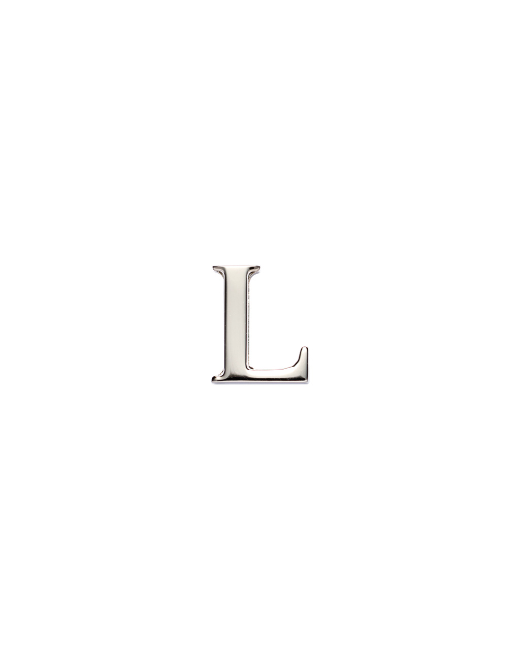 Prada My Character Sliding Metal Letter Polished Steel | 150489FGD