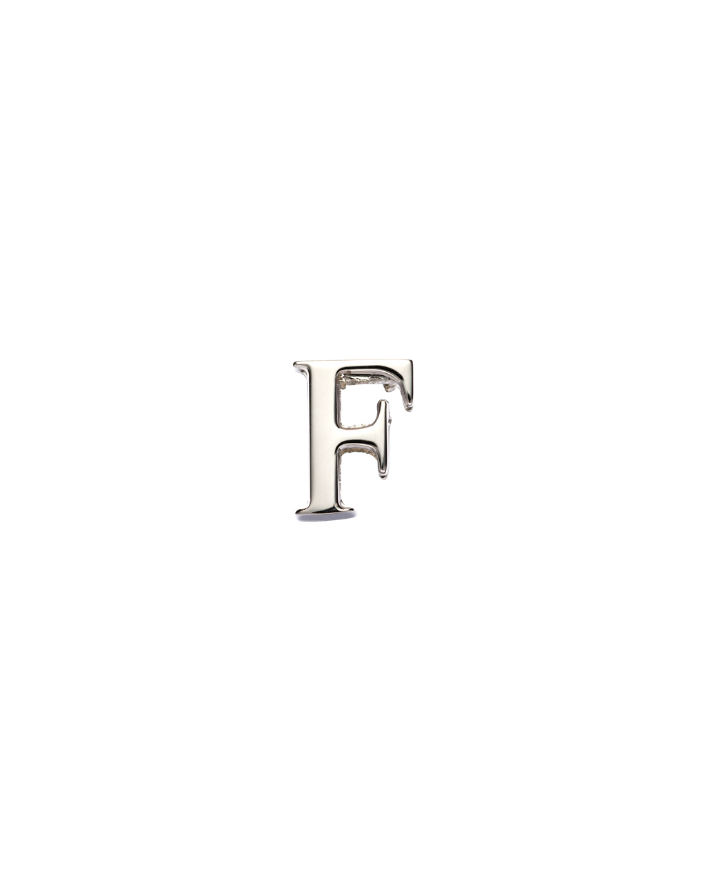 Prada My Character Sliding Metal Letter Polished Steel | 735248CAK