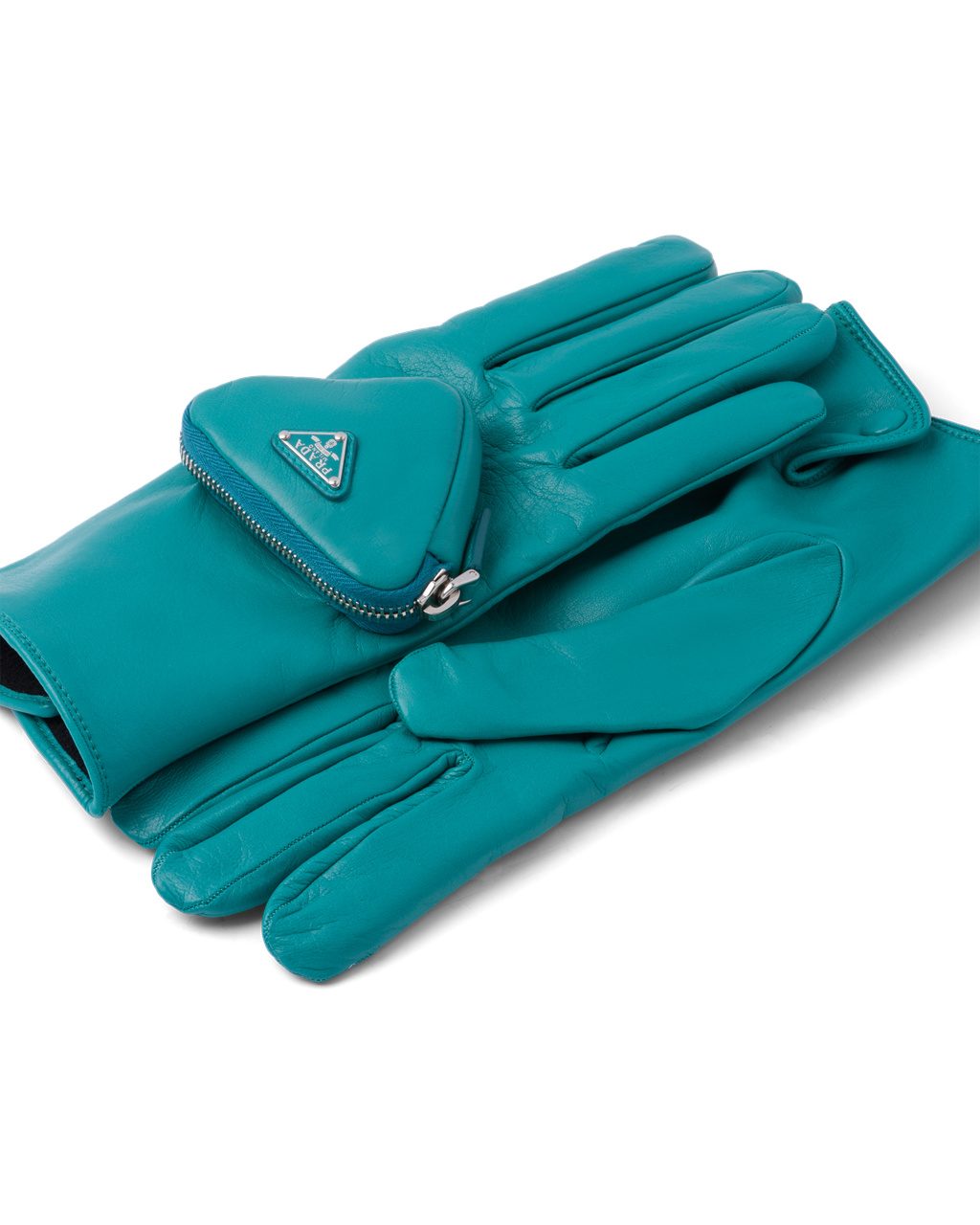 Prada Napa Læder Gloves Blankyt | 683250KCB