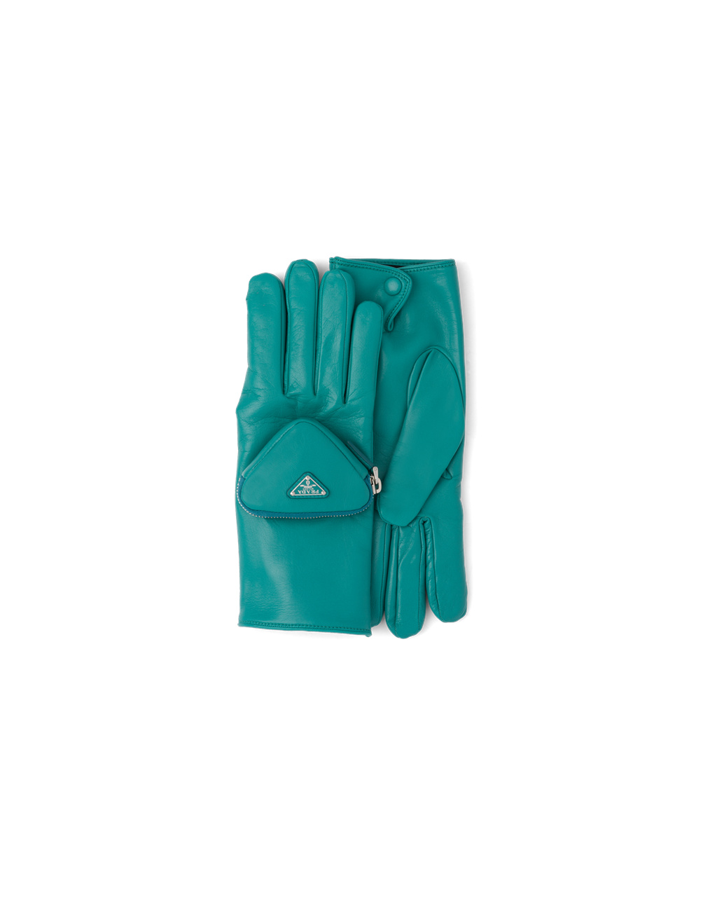 Prada Napa Læder Gloves Blankyt | 683250KCB