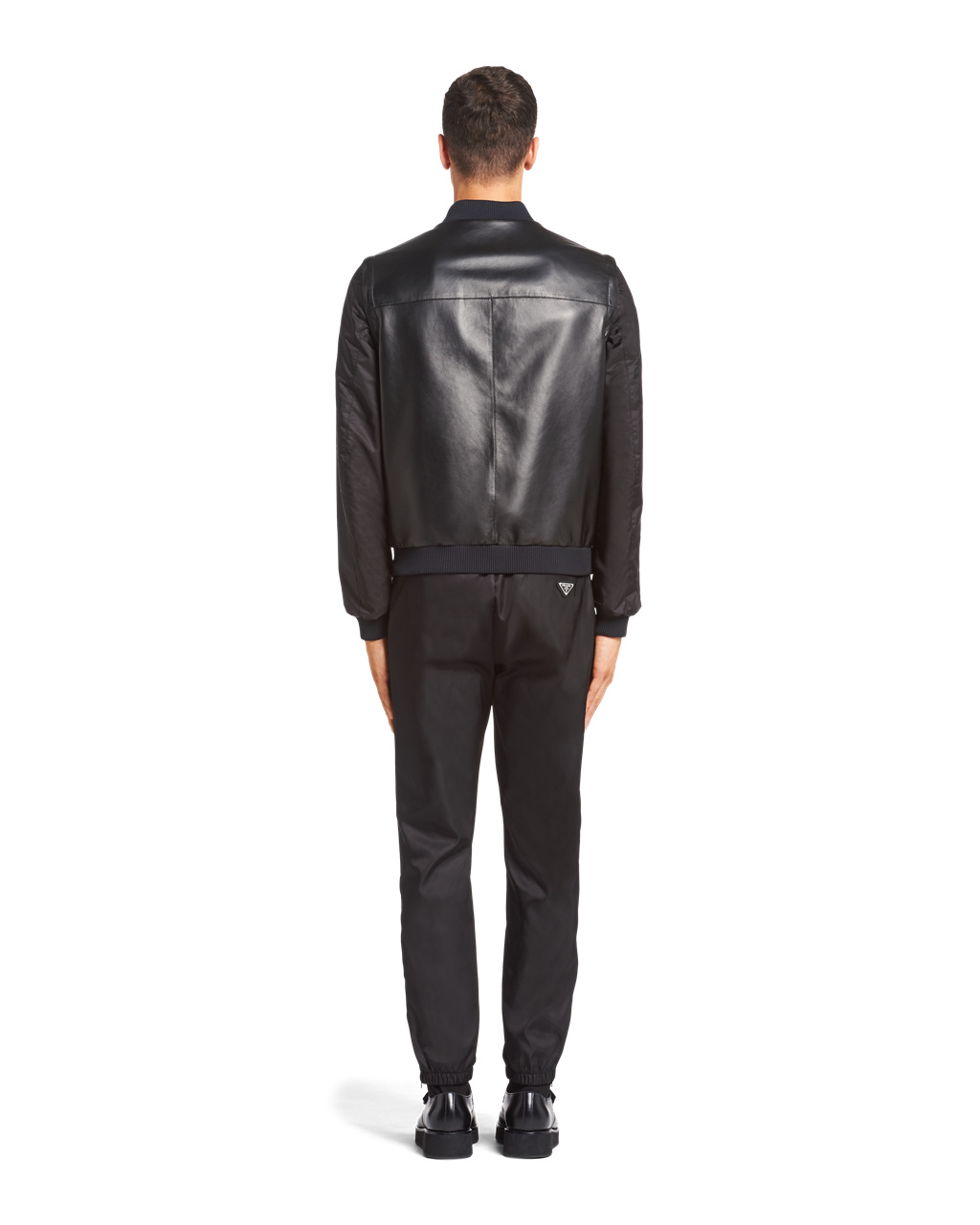 Prada Nappa Læder Jacket Černé | 752681MEG