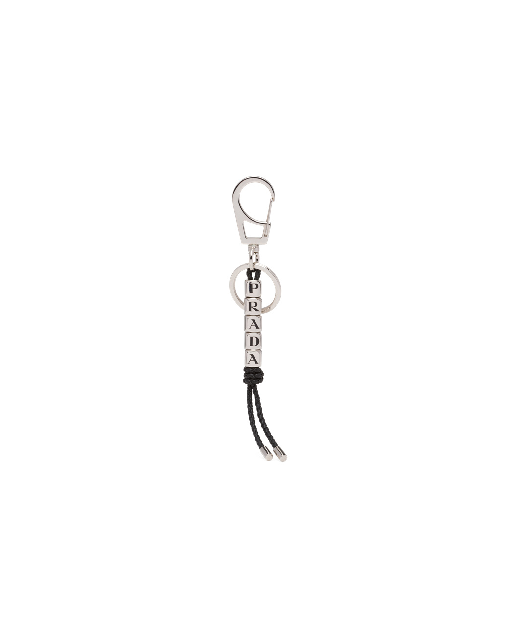 Prada Nappa Læder Keychain Černé | 368925PLA