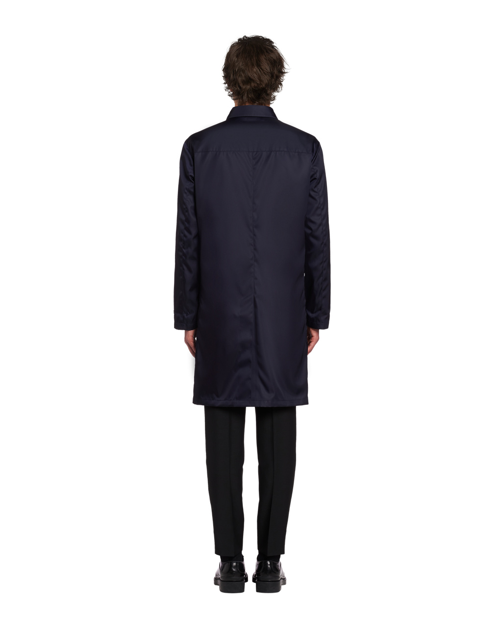 Prada Nylon Gabardine Raincoat Tmavě Blankyt | 239806GVQ