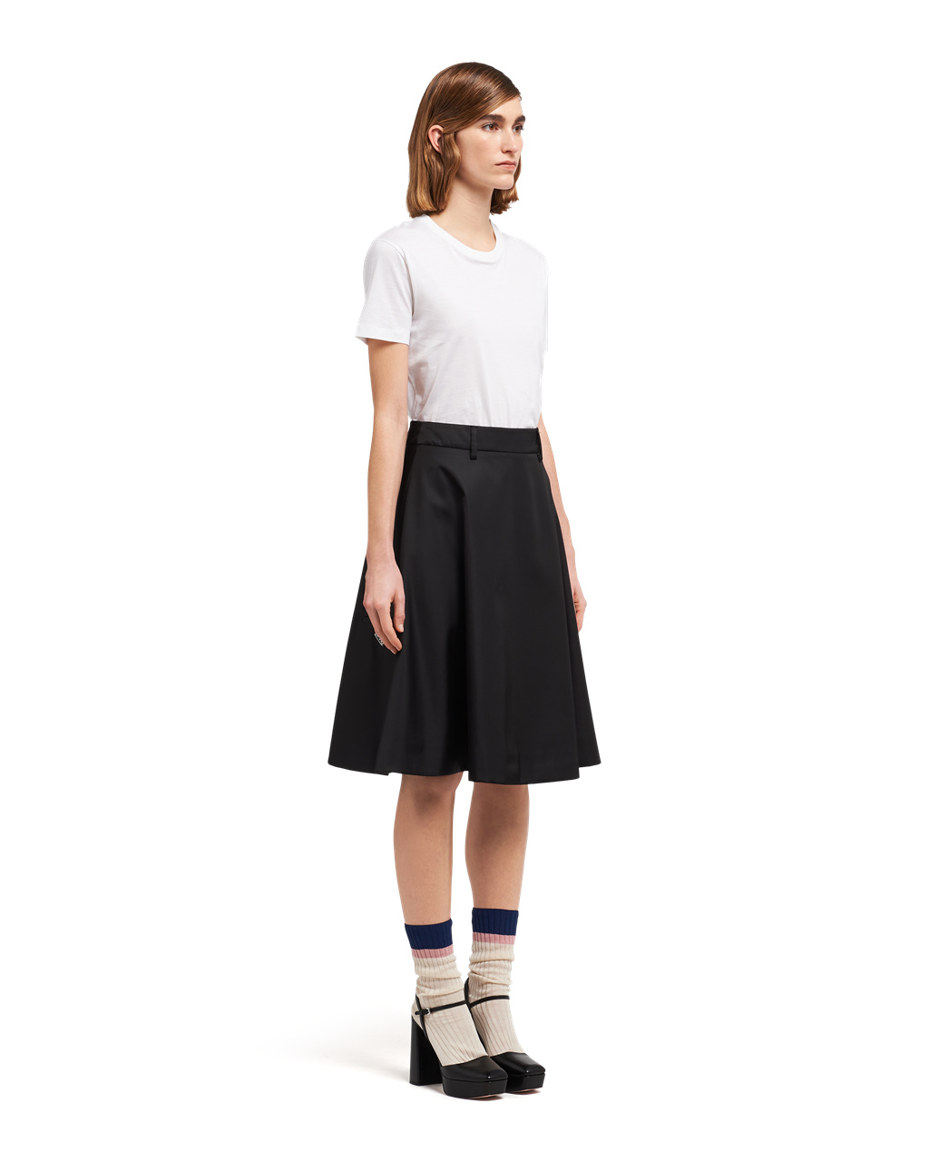 Prada Nylon Gabardine Skirt Černé | 602743WDA