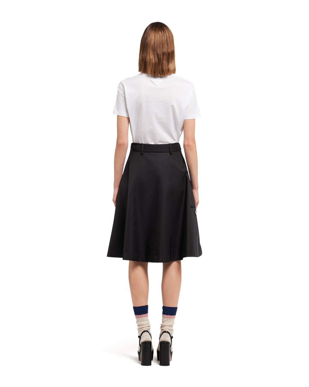 Prada Nylon Gabardine Skirt Černé | 602743WDA