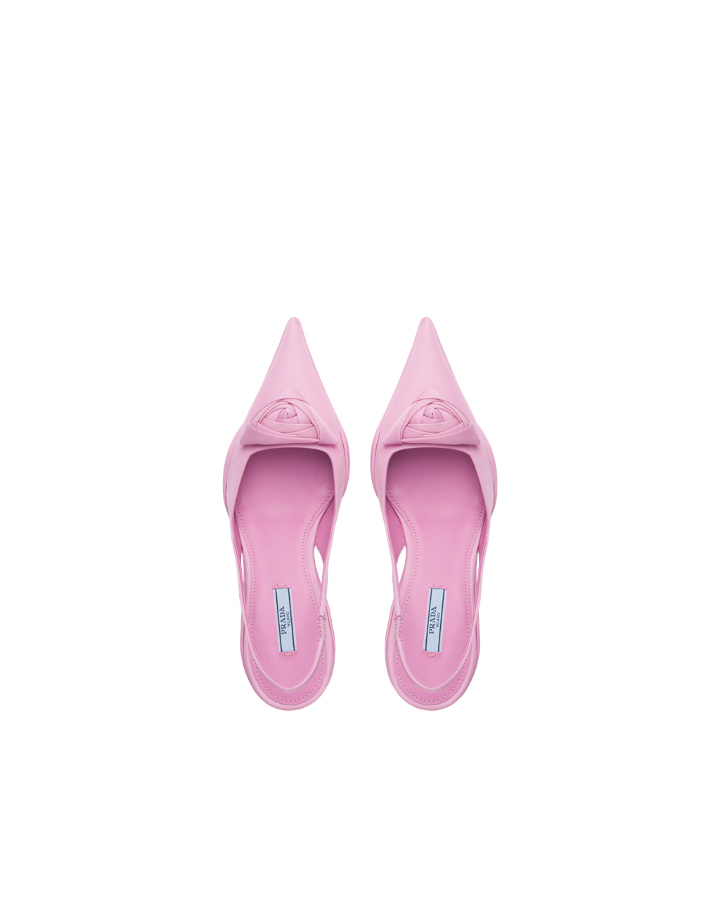 Prada Nylon Gabardine Slingback Pumps Primula | 479103OBY