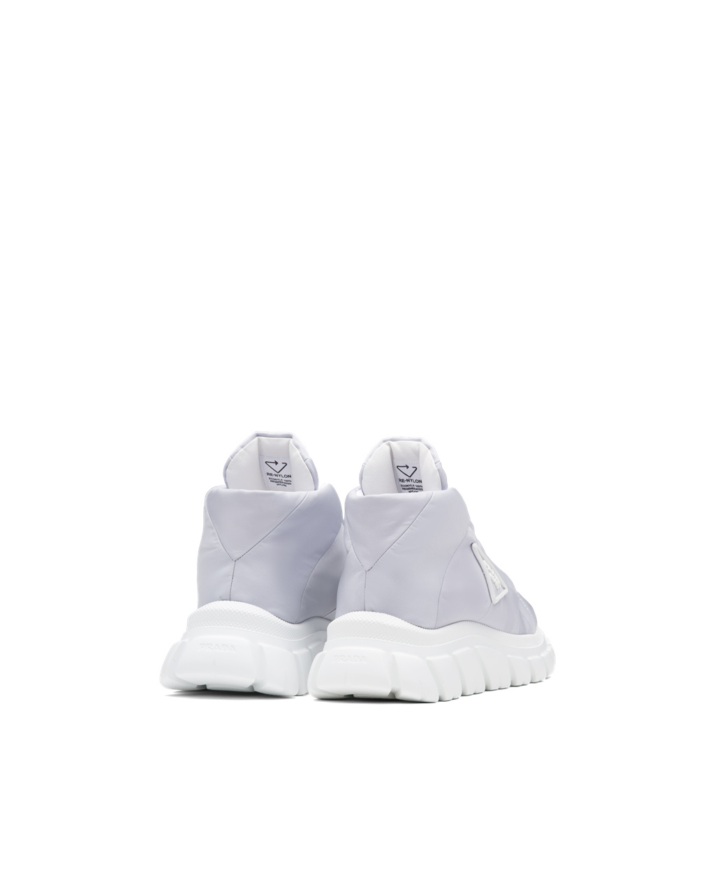 Prada Nylon Gabardine Sneakers Blankyt | 276031DMO