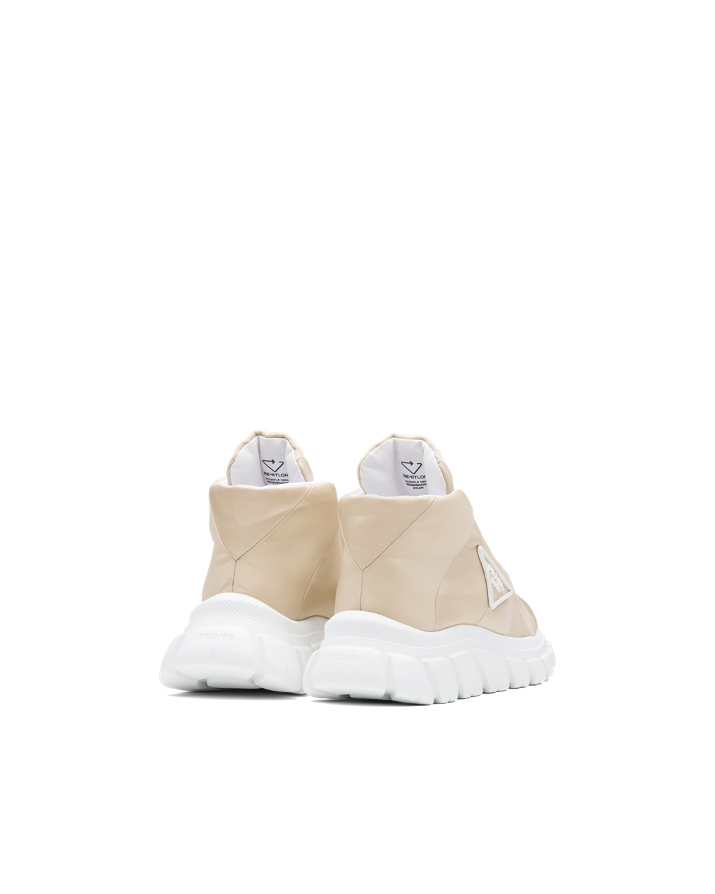 Prada Nylon Gabardine Sneakers Béžový | 264178FTE