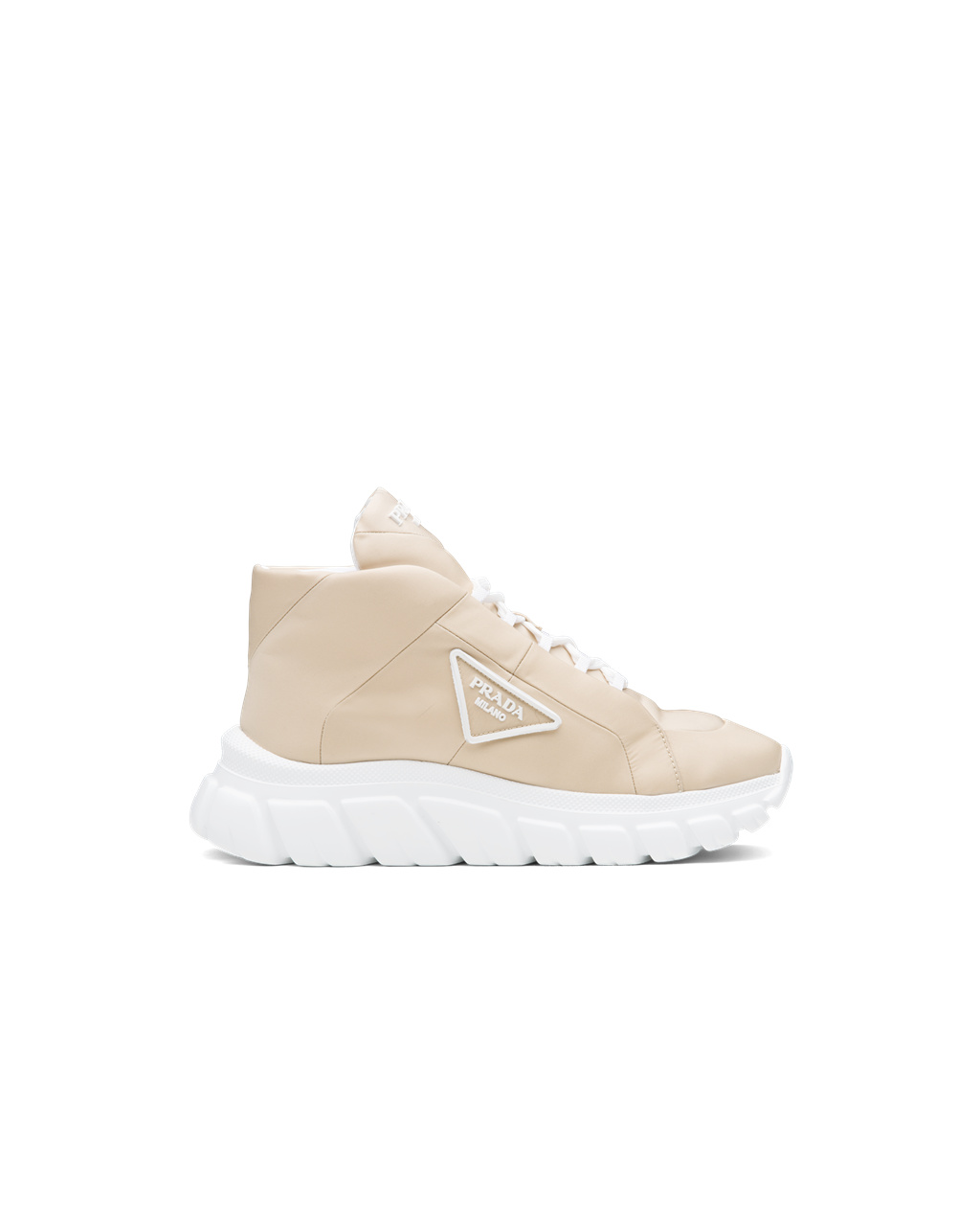 Prada Nylon Gabardine Sneakers Béžový | 264178FTE