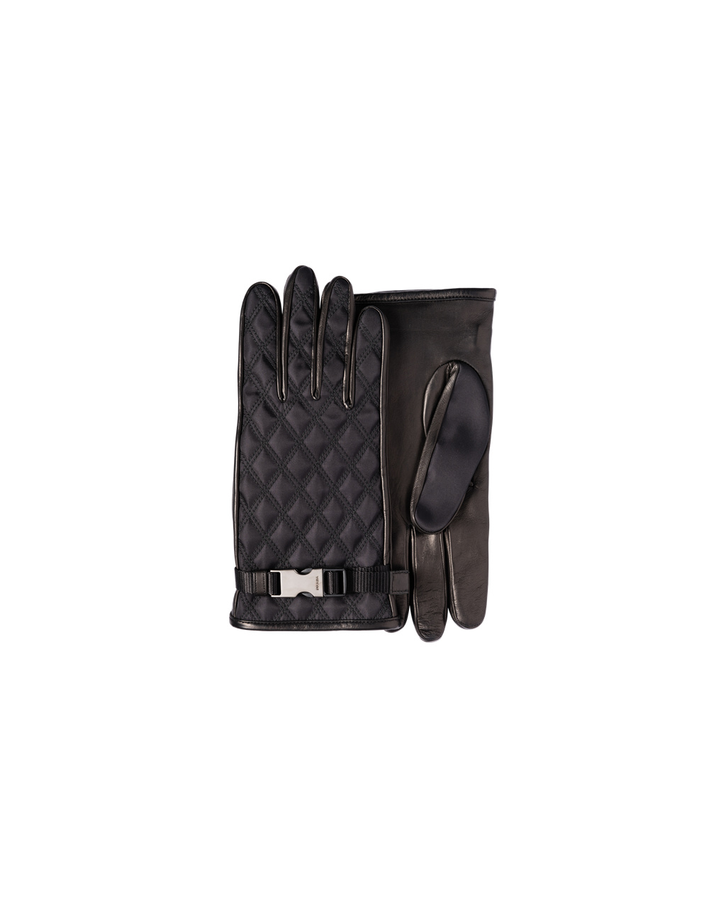 Prada Nylon Gloves Černé | 705834UMV