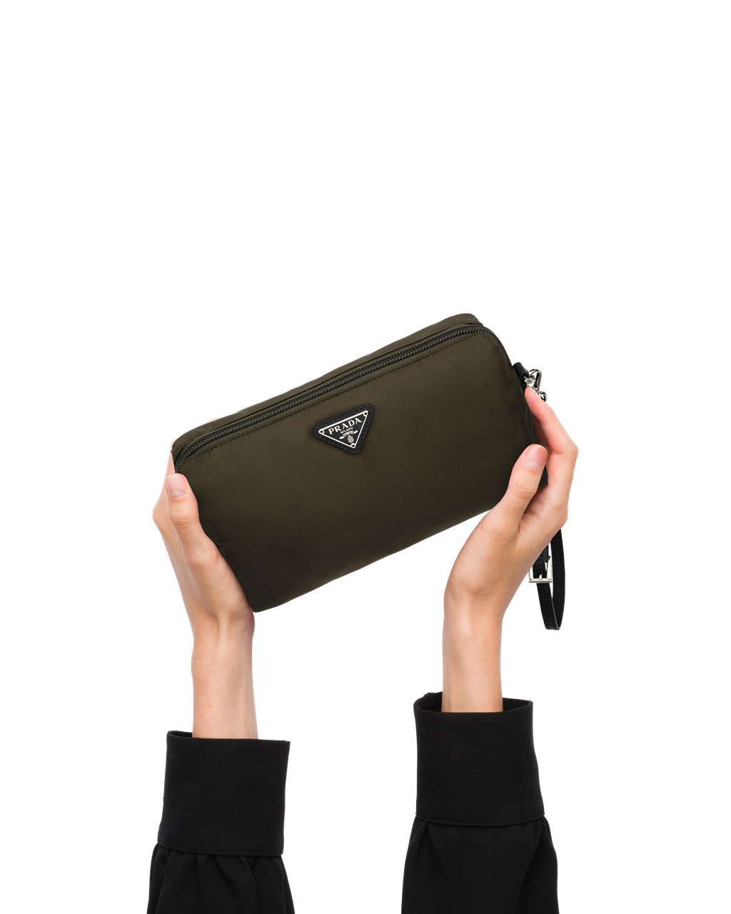 Prada Nylon Pouch Zelene | 203718QUH