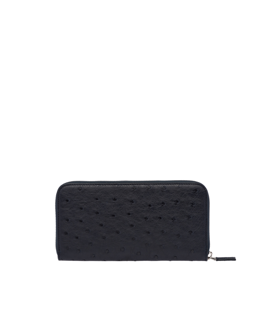 Prada Ostrich Læder Zip Around Wallet Tmavě Blankyt | 052984SQX