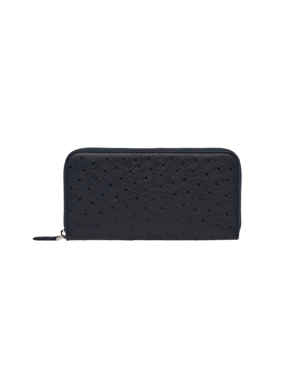 Prada Ostrich Læder Zip Around Wallet Tmavě Blankyt | 052984SQX