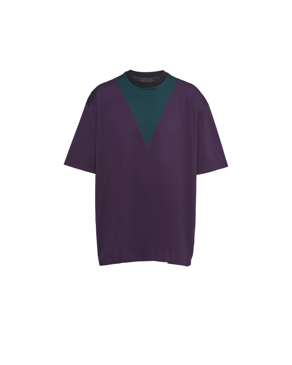 Prada Oversized Bavlněné T-shirt Blackberry | 467510JRS