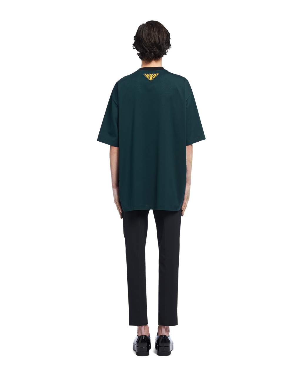 Prada Oversized Bavlněné T-shirt Zelene | 931072QAX