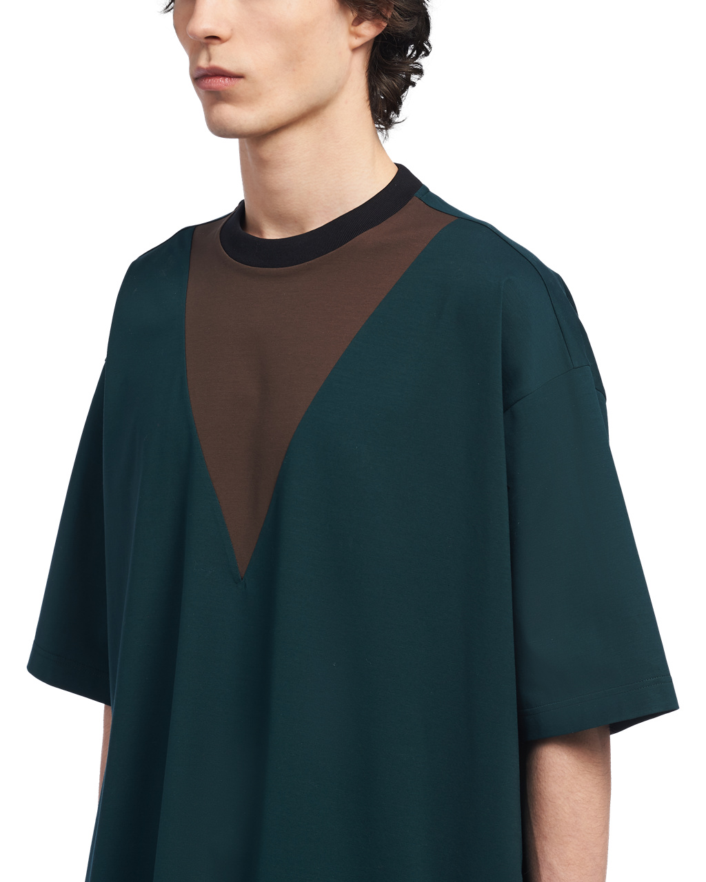 Prada Oversized Bavlněné T-shirt Zelene | 931072QAX