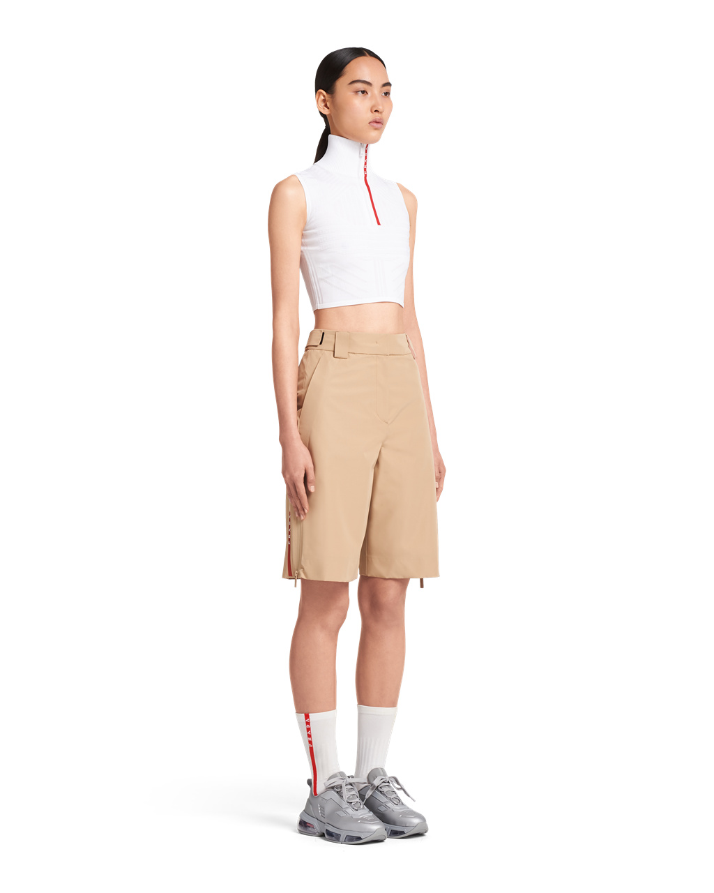 Prada Oversized Technical Fabric Bermudas Cord | 907324QJX