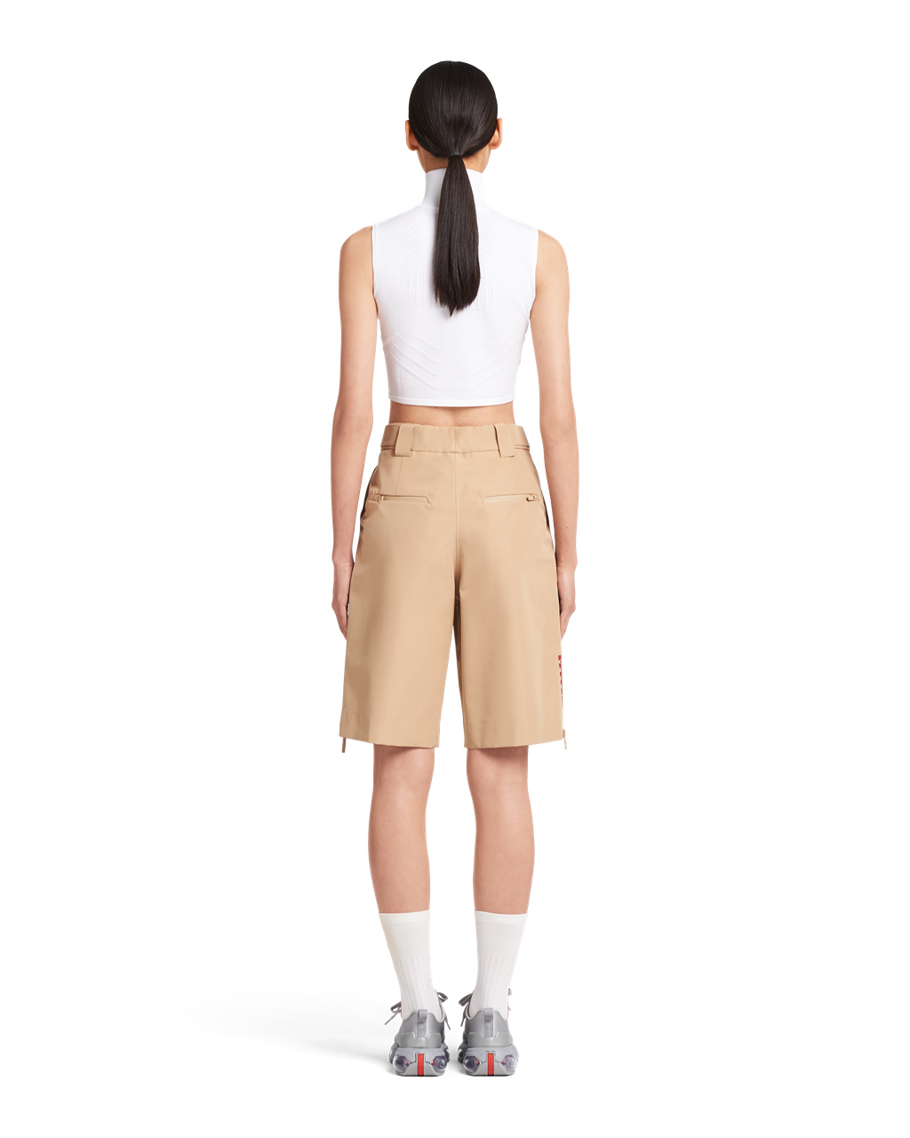 Prada Oversized Technical Fabric Bermudas Cord | 907324QJX