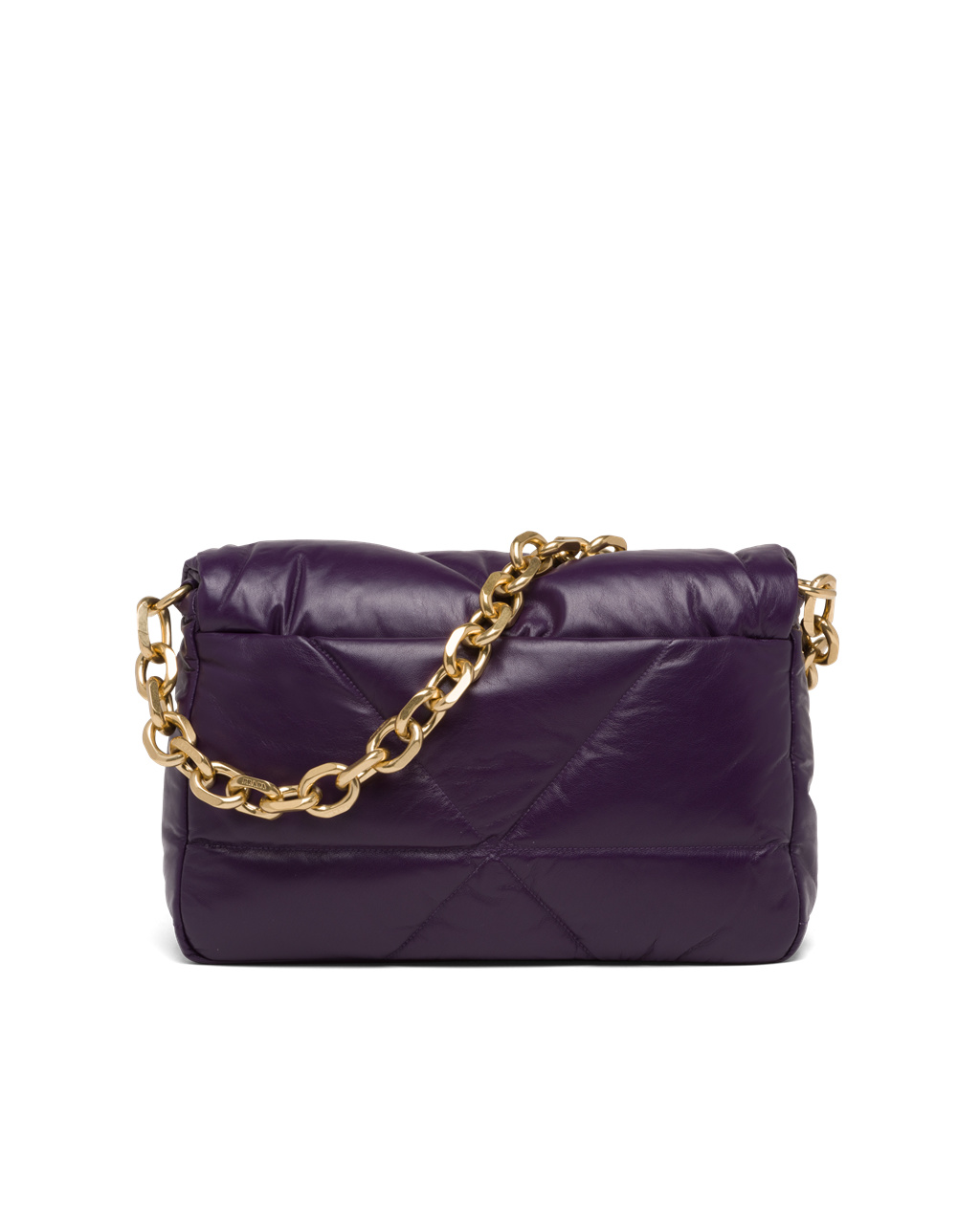 Prada Padded Nappa Læder Shoulder Bag Violet | 738625HWZ