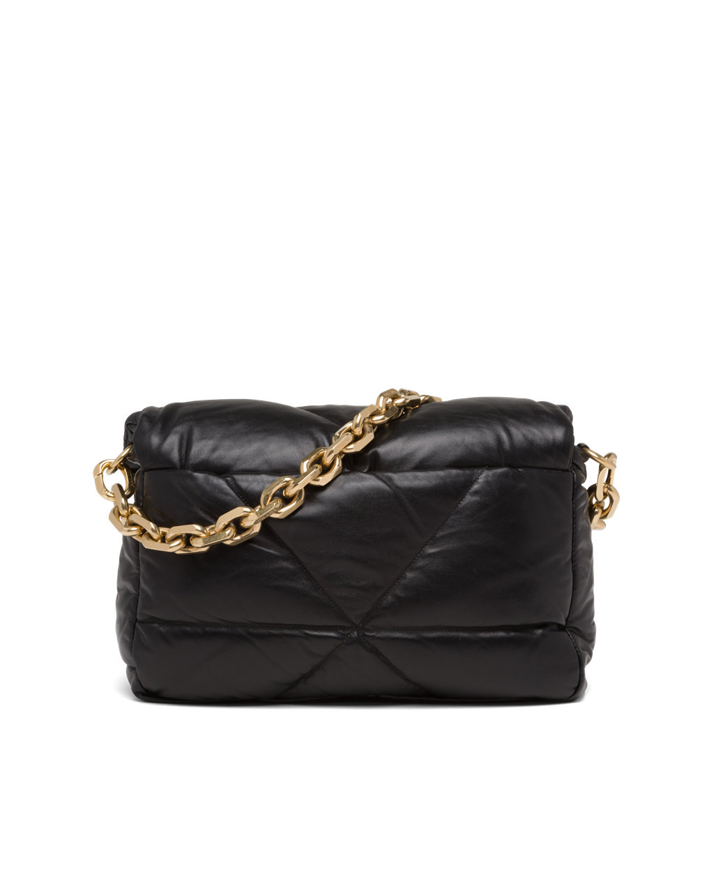 Prada Padded Nappa Læder Shoulder Bag Černé | 381256JAD