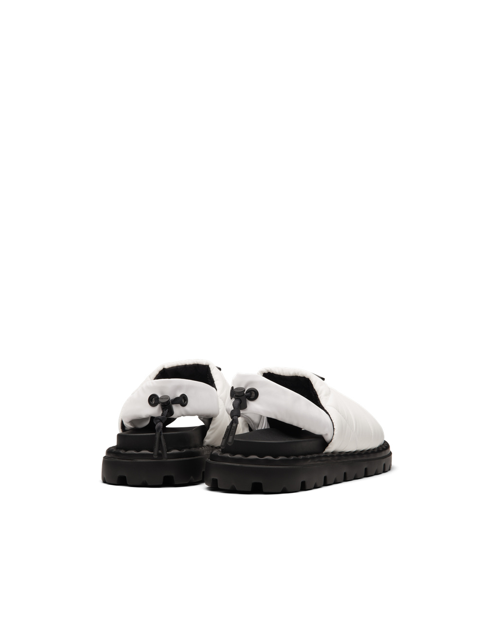 Prada Padded Nylon Sandals Bílé | 021438HKS