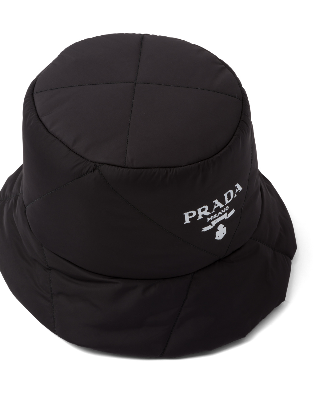 Prada Padded Re-nylon Bucket Hat Černé | 890356ZYS