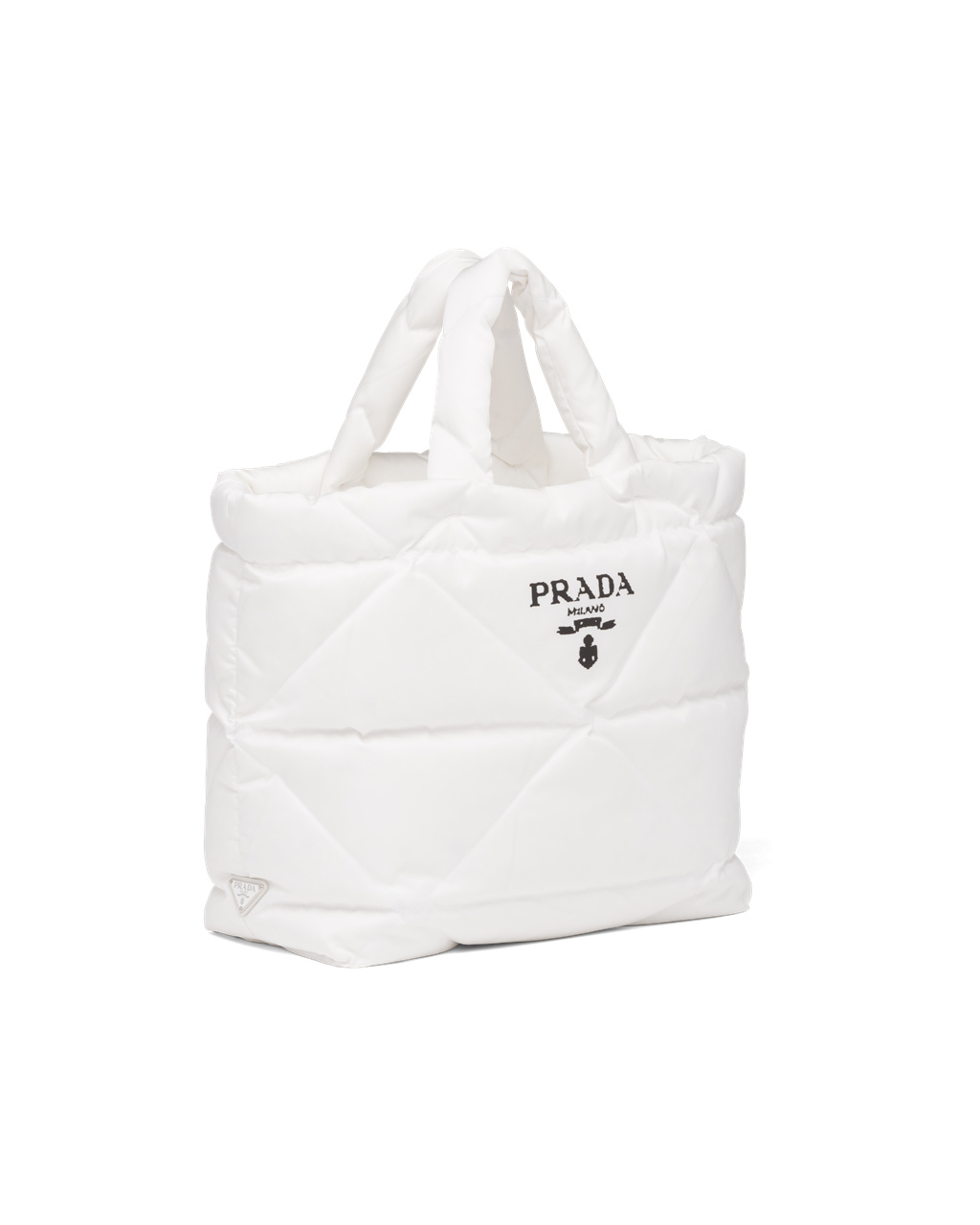 Prada Padded Re-nylon Tote Bag Bílé | 052496GBC