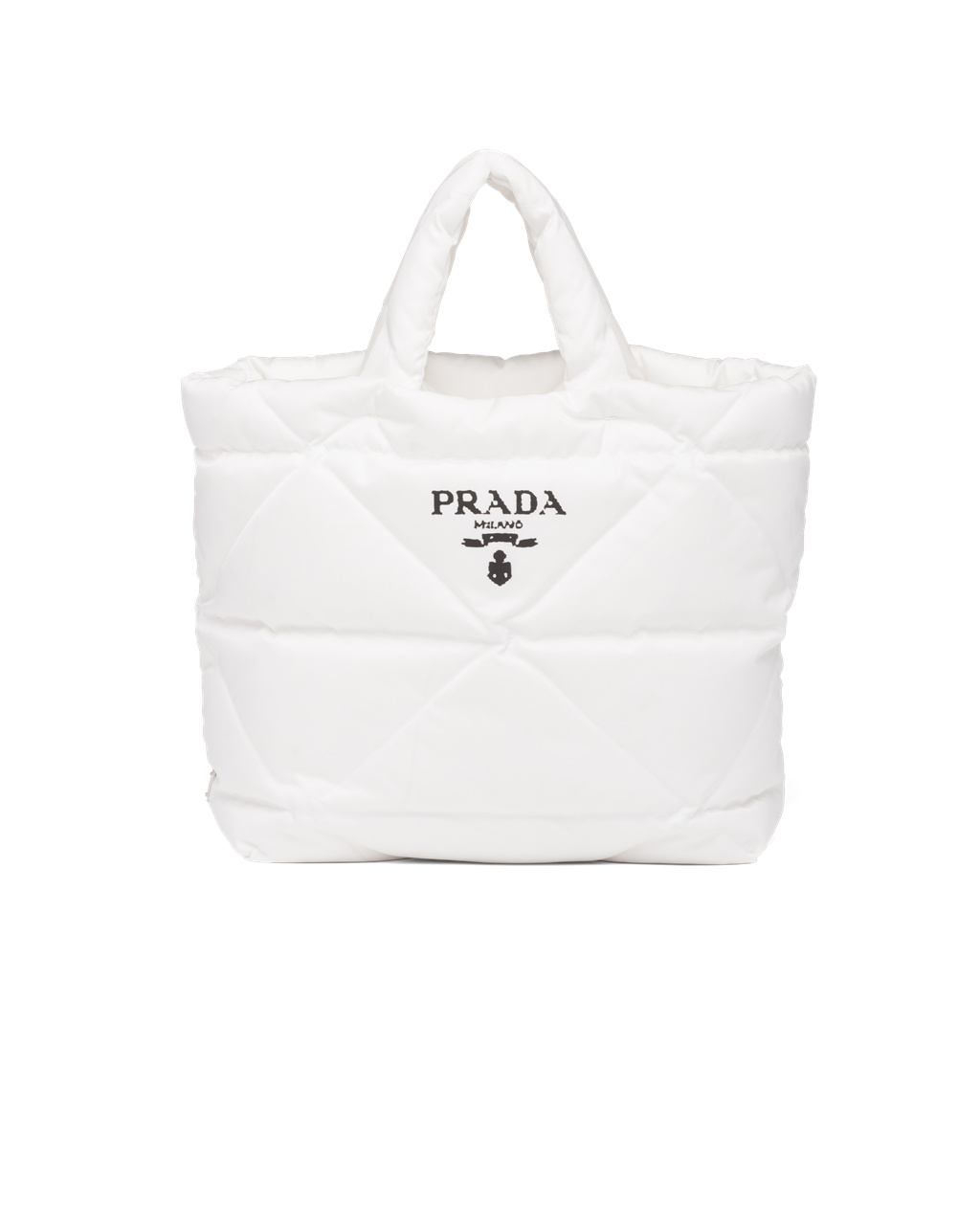 Prada Padded Re-nylon Tote Bag Bílé | 052496GBC