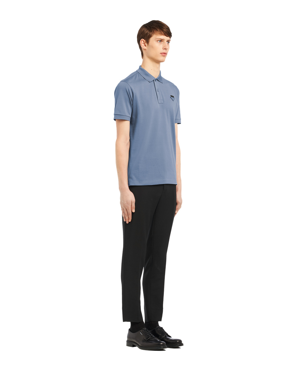 Prada Piqué Polo Shirt Blankyt | 647351GAK