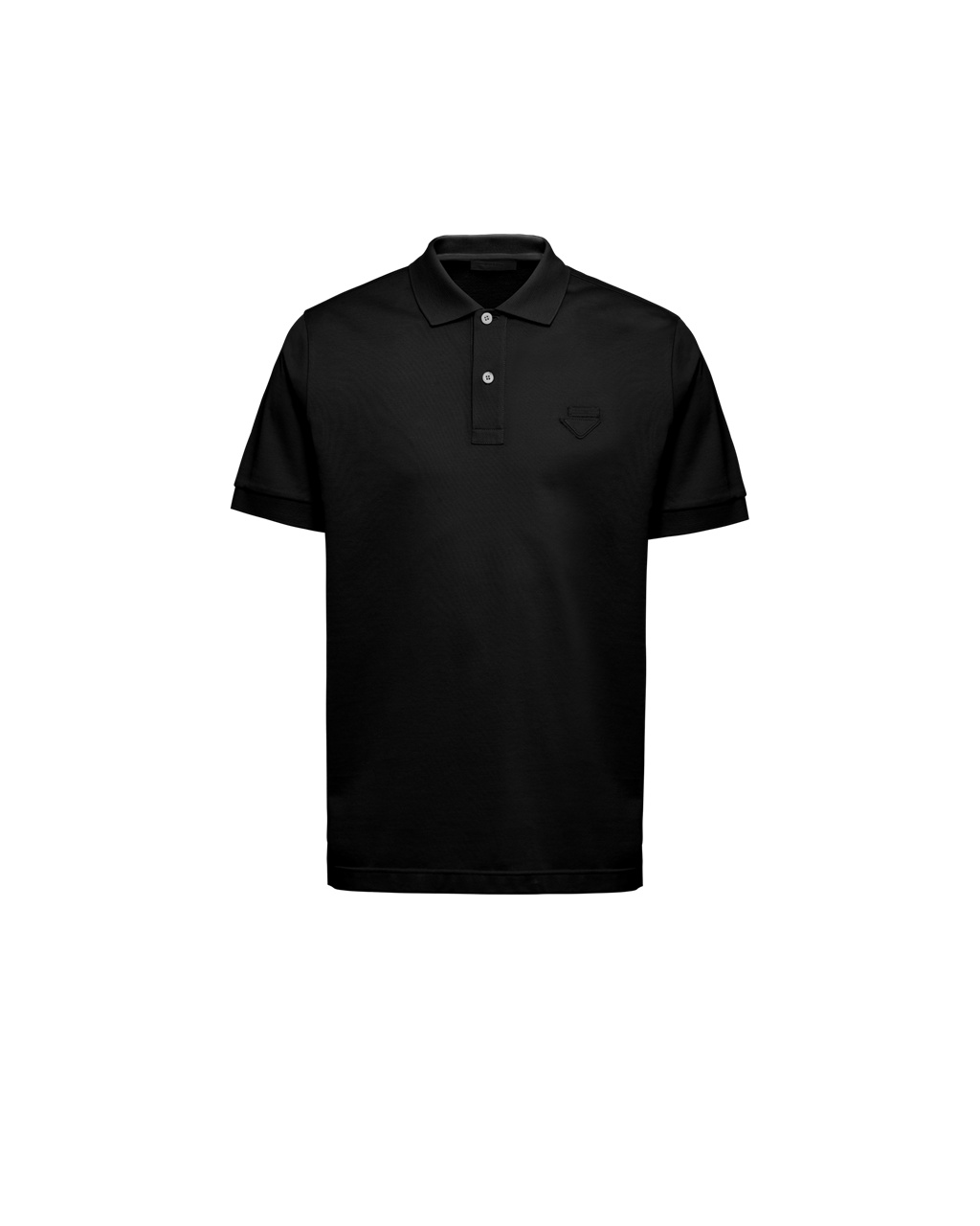 Prada Piqué Polo Shirt Černé | 785123IRE