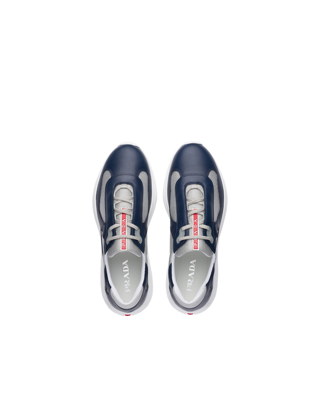 Prada Prada America's Cup Sneakers Blankyt Stříbrné | 036498NVA