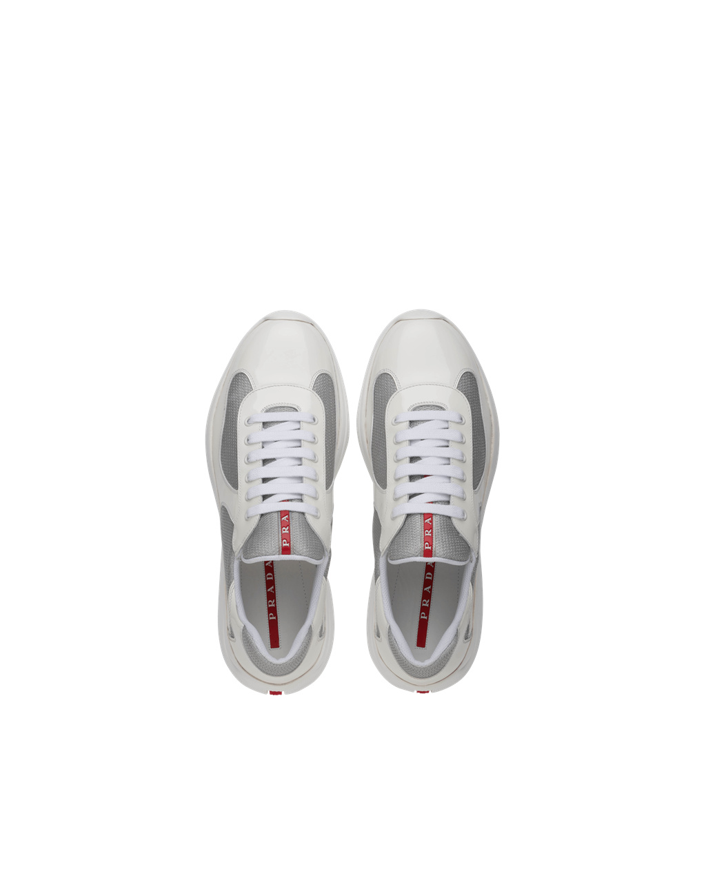 Prada Prada America's Cup Sneakers Bílé Stříbrné | 406217IYH