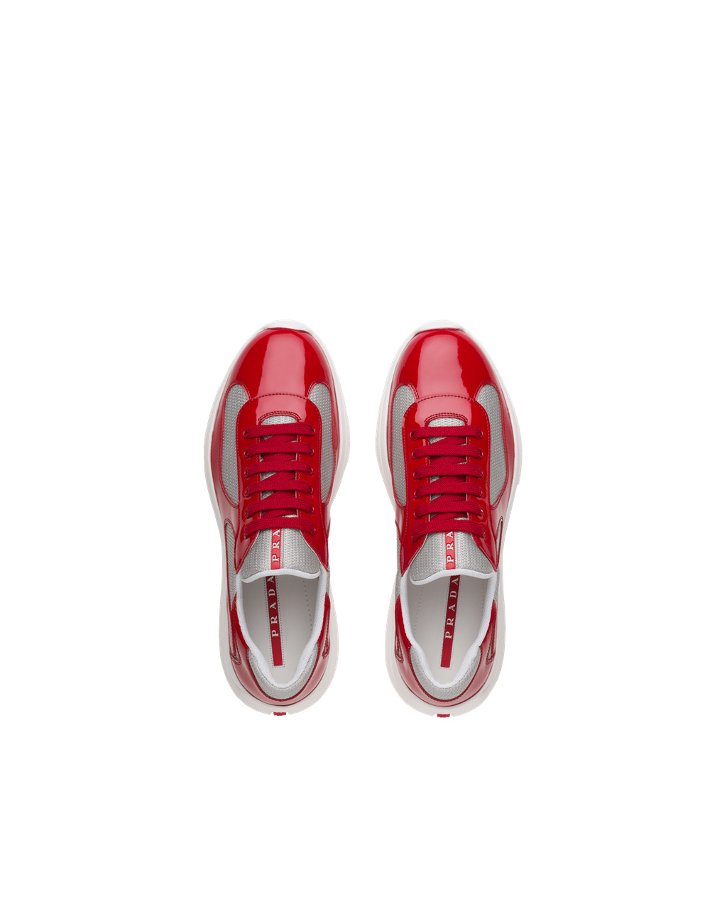 Prada Prada America's Cup Sneakers Červené Stříbrné | 719043ZPN