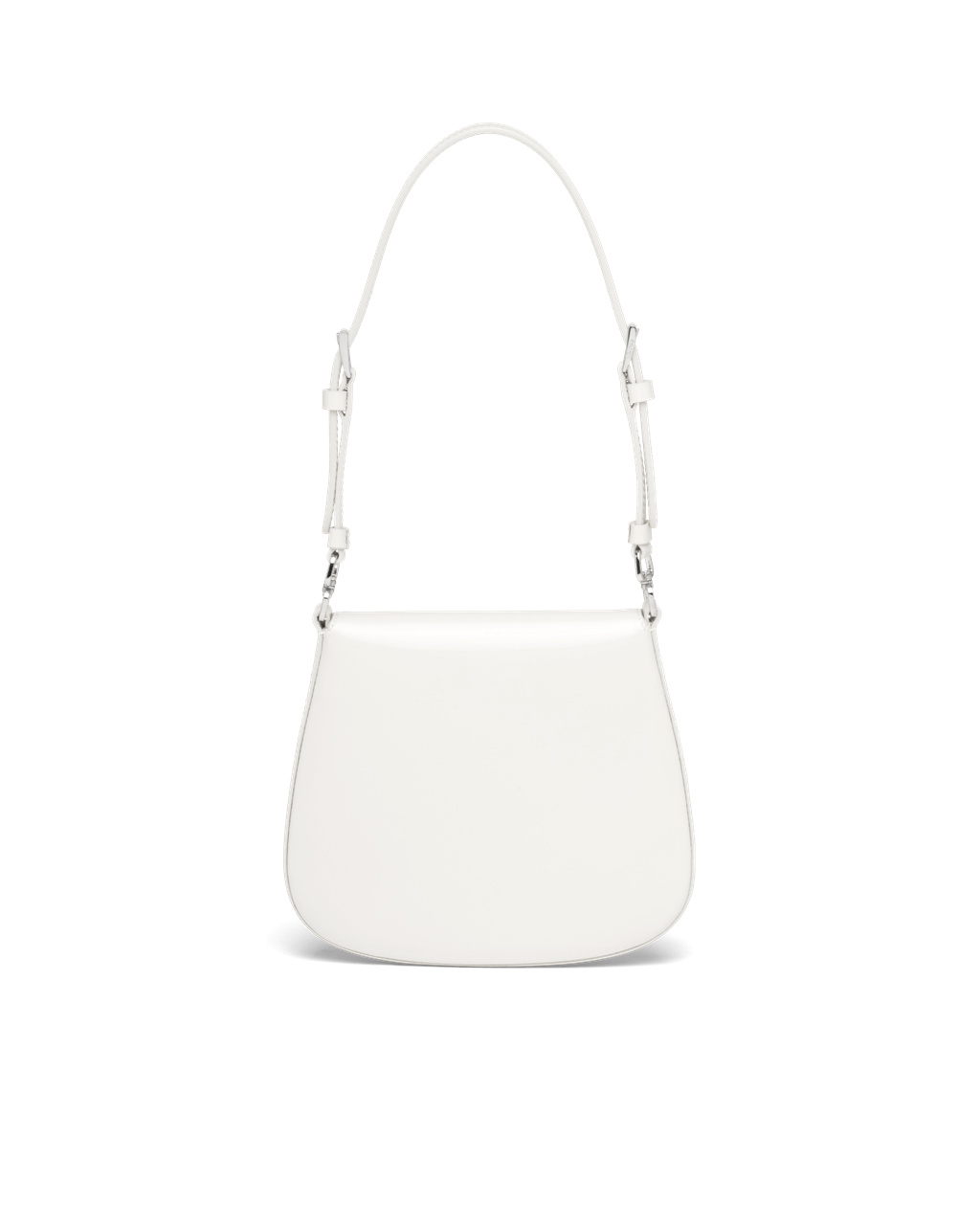 Prada Prada Cleo Brushed Læder Mini Bag Bílé | 048523QKO