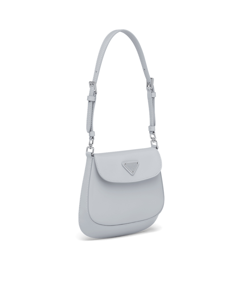 Prada Prada Cleo Brushed Læder Mini Bag Blankyt | 278190NOD