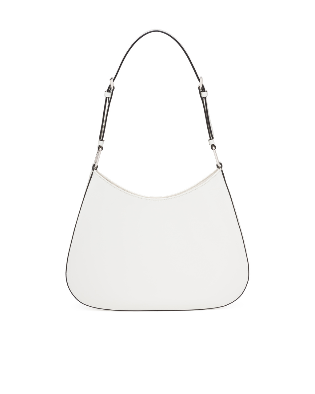 Prada Prada Cleo Brushed Læder Shoulder Bag Bílé | 298607QTZ